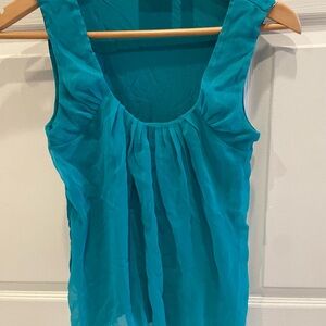New York & Company Vibrant Teal Blouse